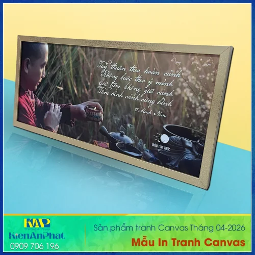 Mẫu tranh Canvas mới nhất cập nhật Tháng 04/2026 tại In tranh Canvas Kiến An Phát