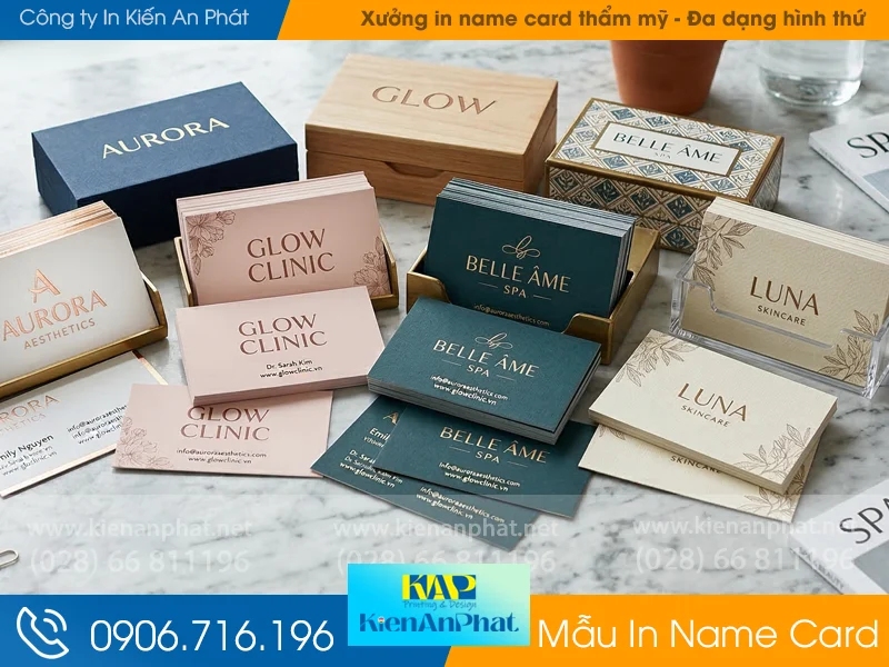 Xưởng in name card thẩm mỹ - Đa dạng hình thức ấn phẩm