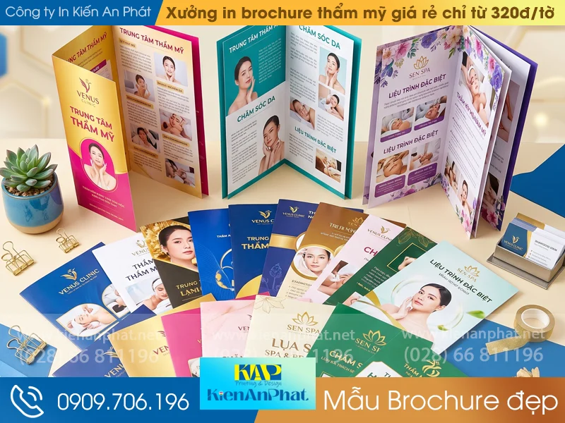 Xưởng in brochure thẩm mỹ giá rẻ chỉ từ 320đ/tờ