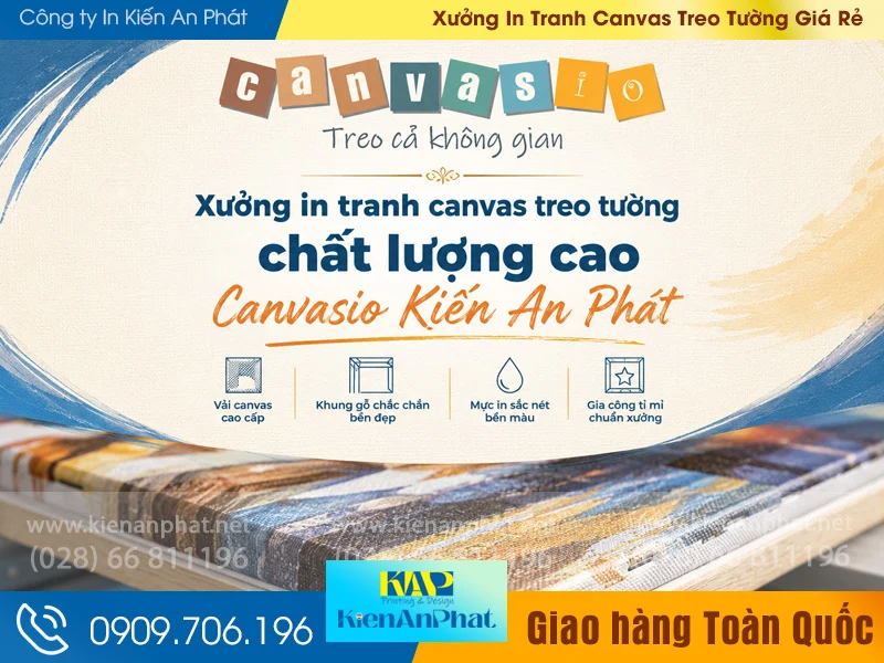 Xưởng In Tranh Canvas Treo Tường Giá Rẻ | Giao Toàn Quốc